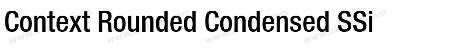 Context Rounded Condensed SSi Normal字体转换
